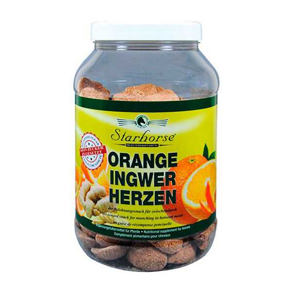 Starhorse - Leckerli Orange-Ingwer-Herzen 800g - Alphahorse Futtermittel OG